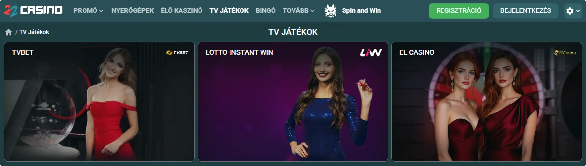 22Casino Élő Krupiés Játékok
